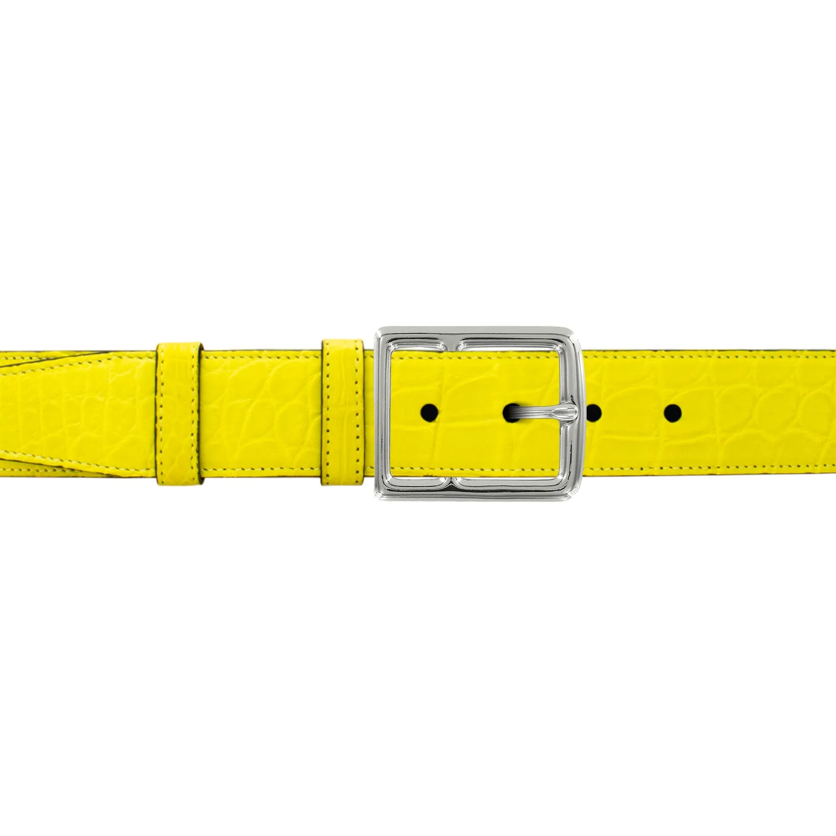 1 1/2" Canary Seasonal Belt with Crawford Casual Buckle in Polished Nickel