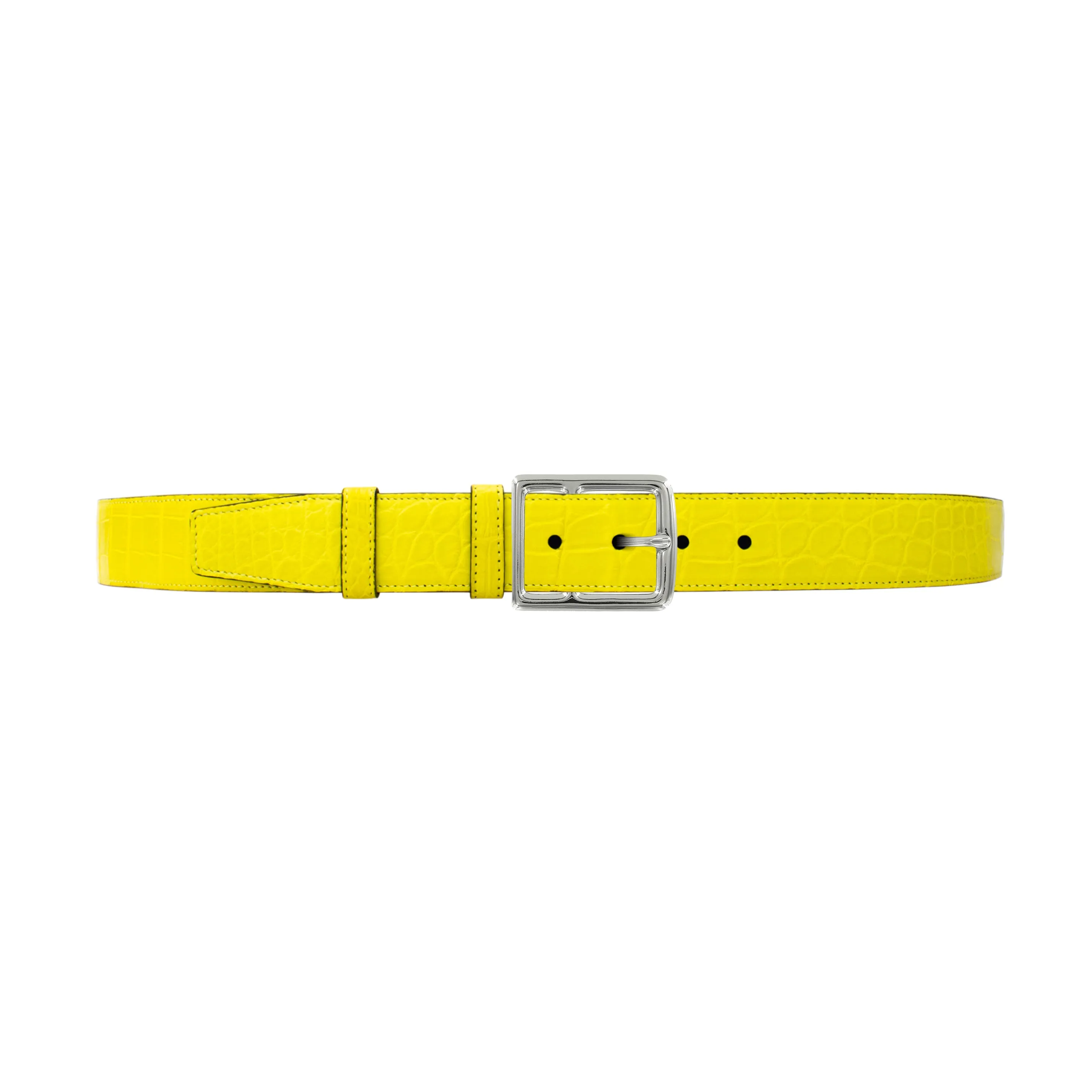 1 1/2" Canary Seasonal Belt with Crawford Casual Buckle in Polished Nickel