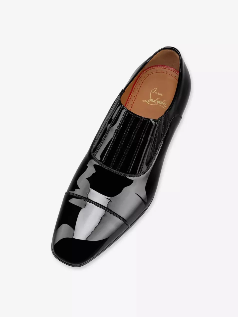 $1,050 CHRISTIAN LOUBOUTIN - *GREG ON* Black Patent Leather Loafers - 9.5 US (42.5 EU)