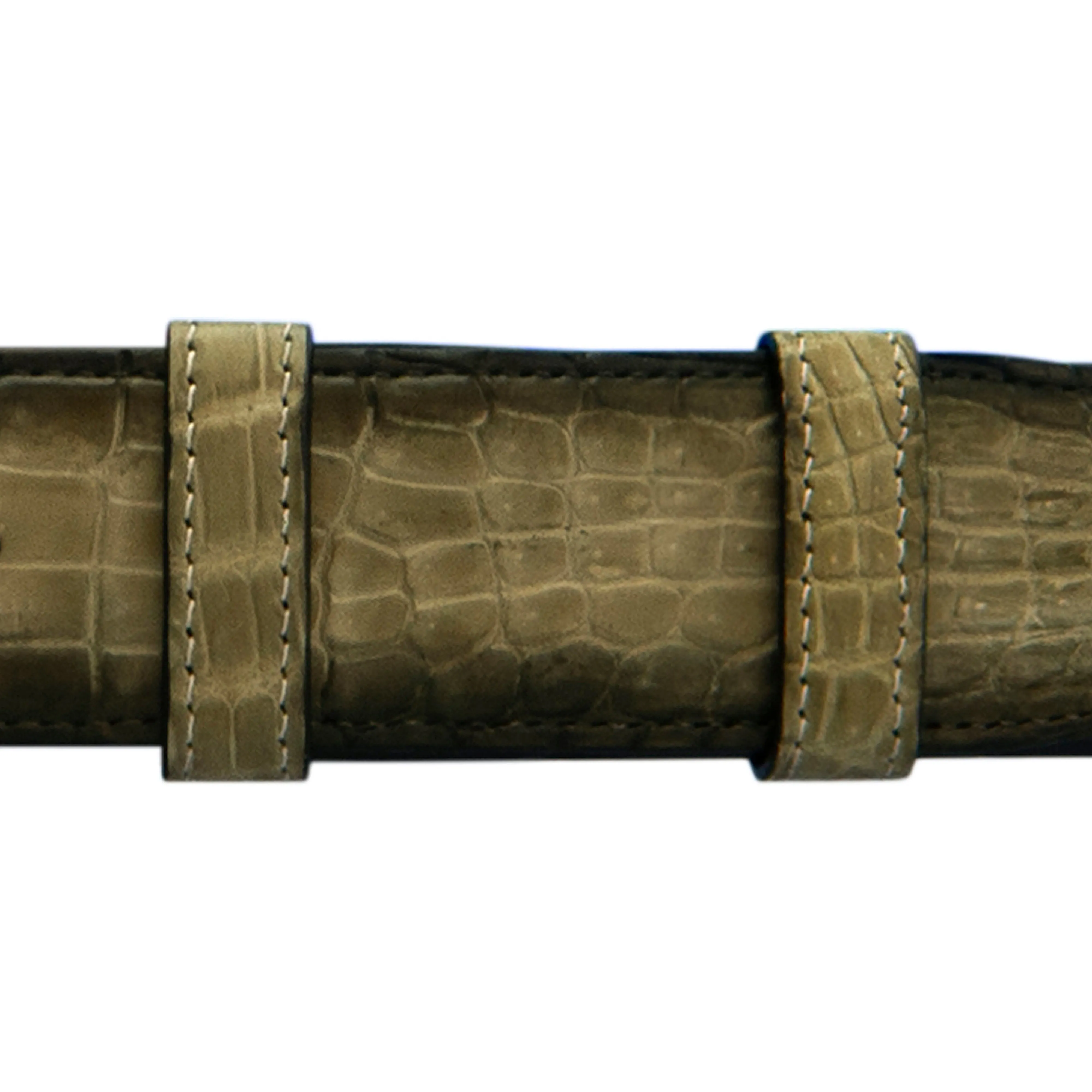 1" Peanut Patina Belt with Denver Casual Buckle in Brass