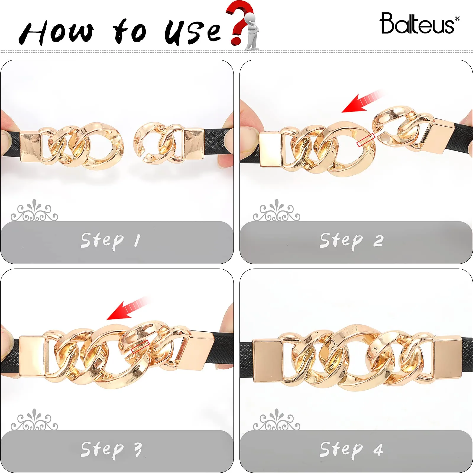 2 Pack Women Skinny Leather Belts Thin Waist Belts for Dresses with Golden Buckle