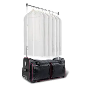 28in Wheeled Duffel with Garment Rack - Pink