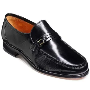 40% OFF BARKER Wade Shoes - Mens Moccasins - Black Kid - Size: UK 12