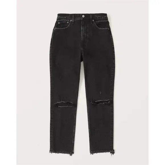 Abercrombie &amp; Fitch High Rise Mom Jean 28 Long