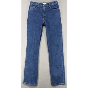 Abercrombie &amp; Fitch Jeans Sz‎ 28x31 90's Straight Ultra High Rise Mom Dark Denim