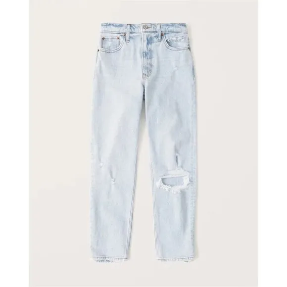 Abercrombie &amp; Fitch The Mom High Rise Jean 25 S
