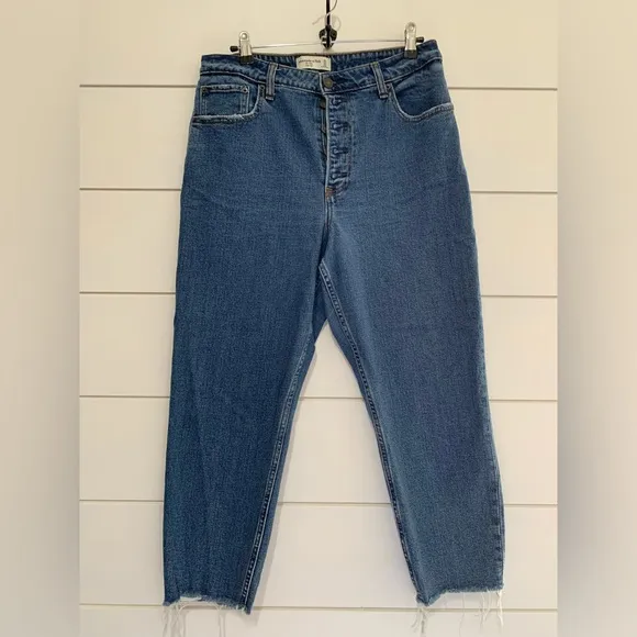 Abercrombie &amp; Fitch Women's High Rise Mom Jeans - Size 31/12S curve love