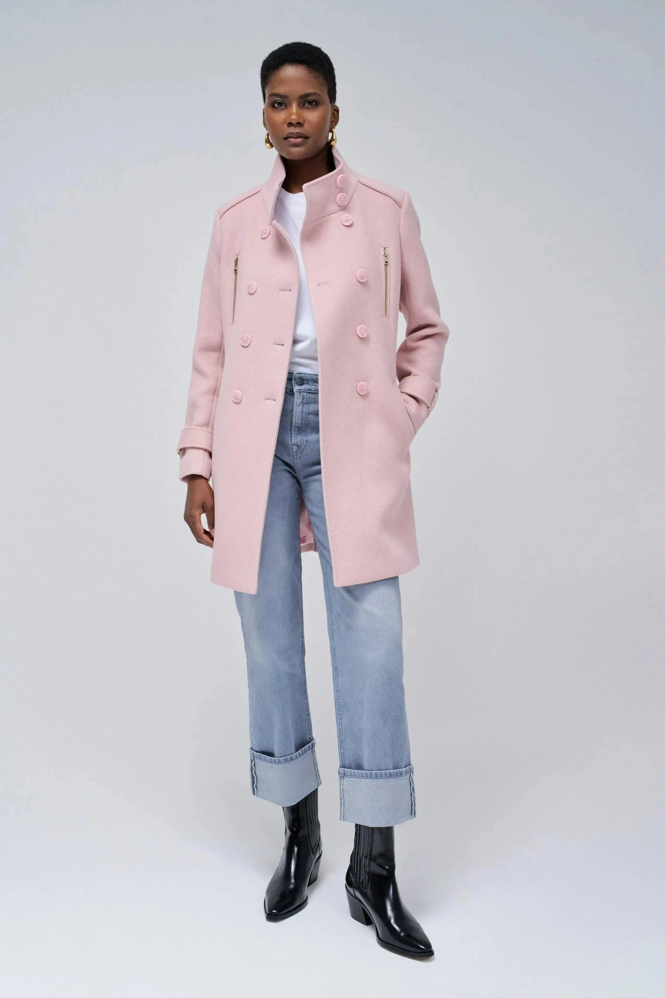 Abrigo SALSA Paño Grace Rosa