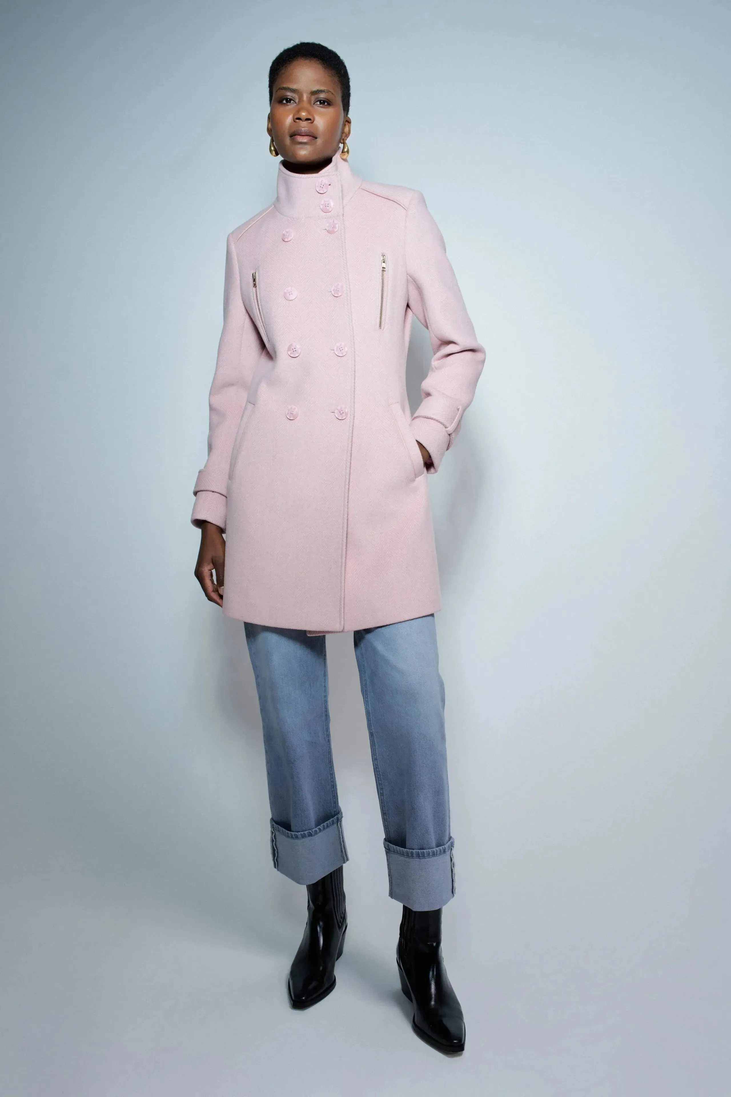 Abrigo SALSA Paño Grace Rosa