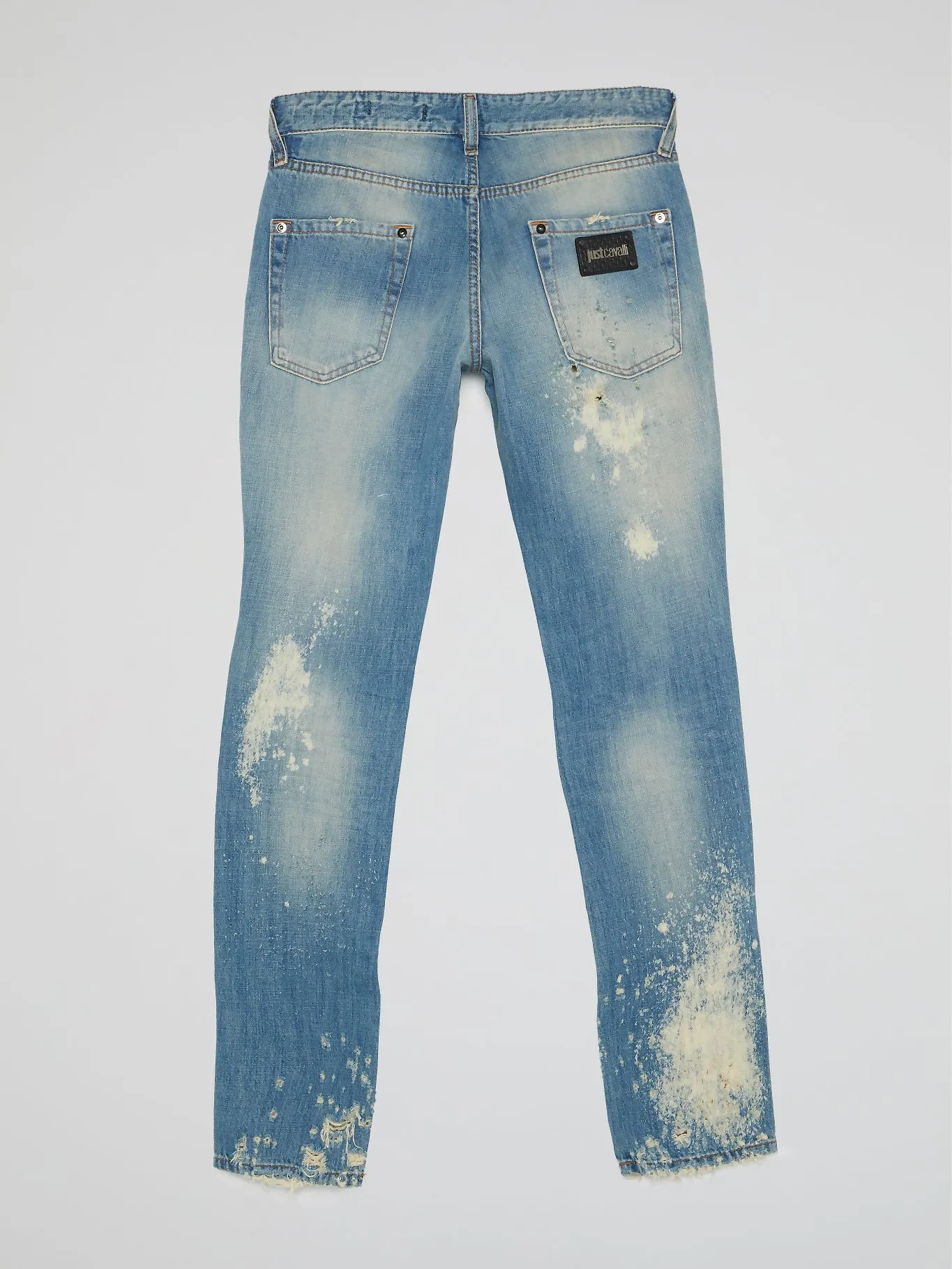 Acid Wash Distressed Jeans