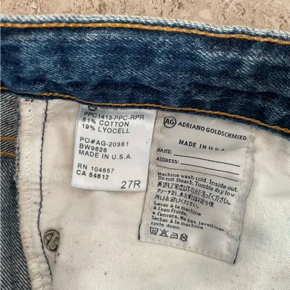 ADRIANO GOLDSCHMIED Piper Slouchy Slim Crop Jeans