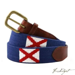 Alabama Flag Needlepoint Belt