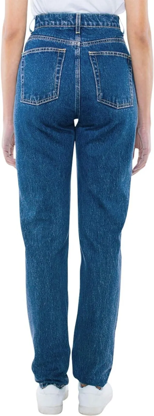 American Apparel Womens High-Waist Jeans Medium Wash Blue 32x32