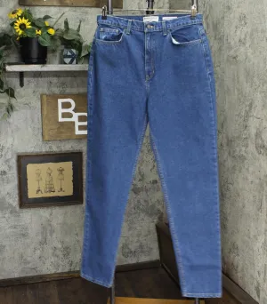 American Apparel Womens High-Waist Jeans Medium Wash Blue 32x32