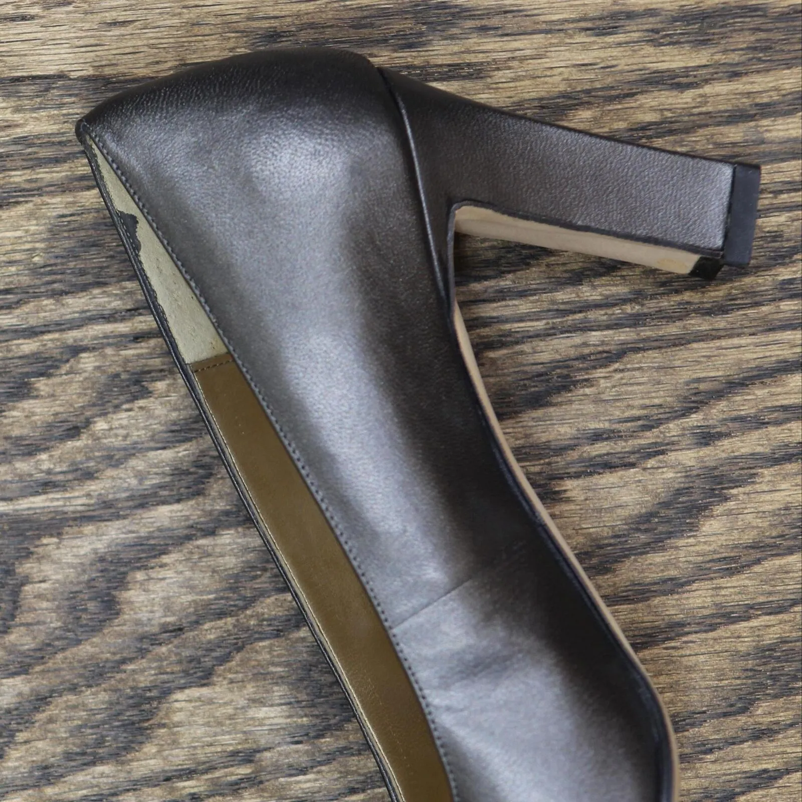 Ann Marino Womens Vintage Pump It Up Heels 16740eac6ea044 Gray 6M