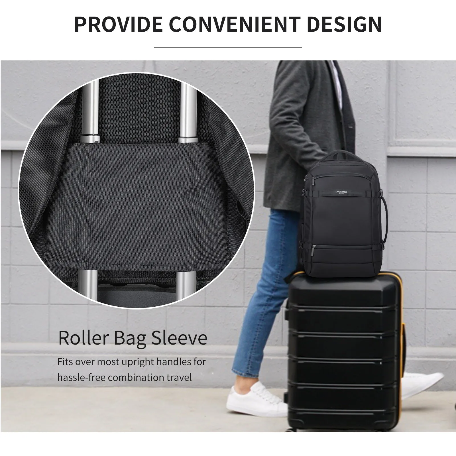 Aoking Fashion Backpack Laptop Business Backpack SN3061-20