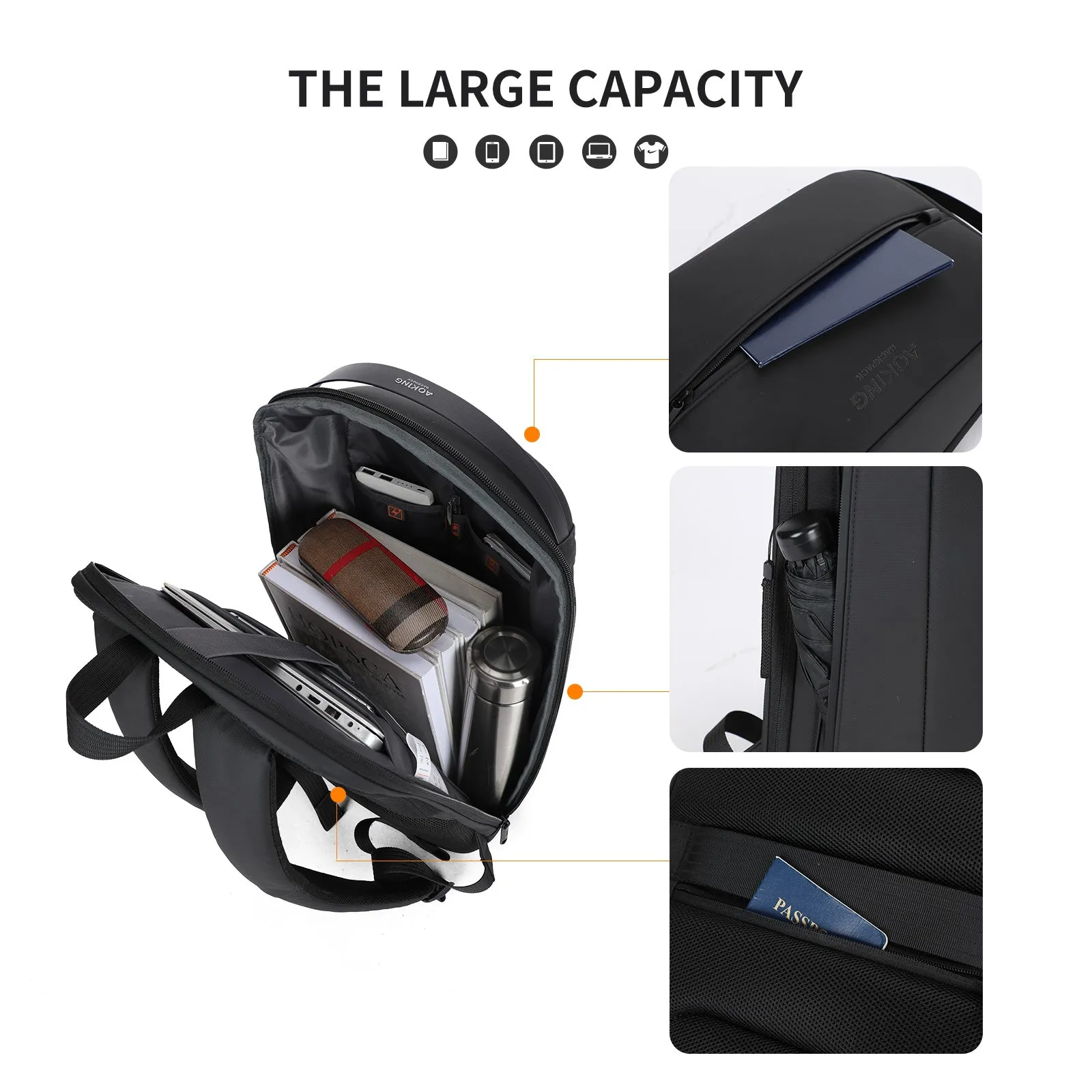 Aoking Fashion Backpack Laptop Business Backpack SN4006