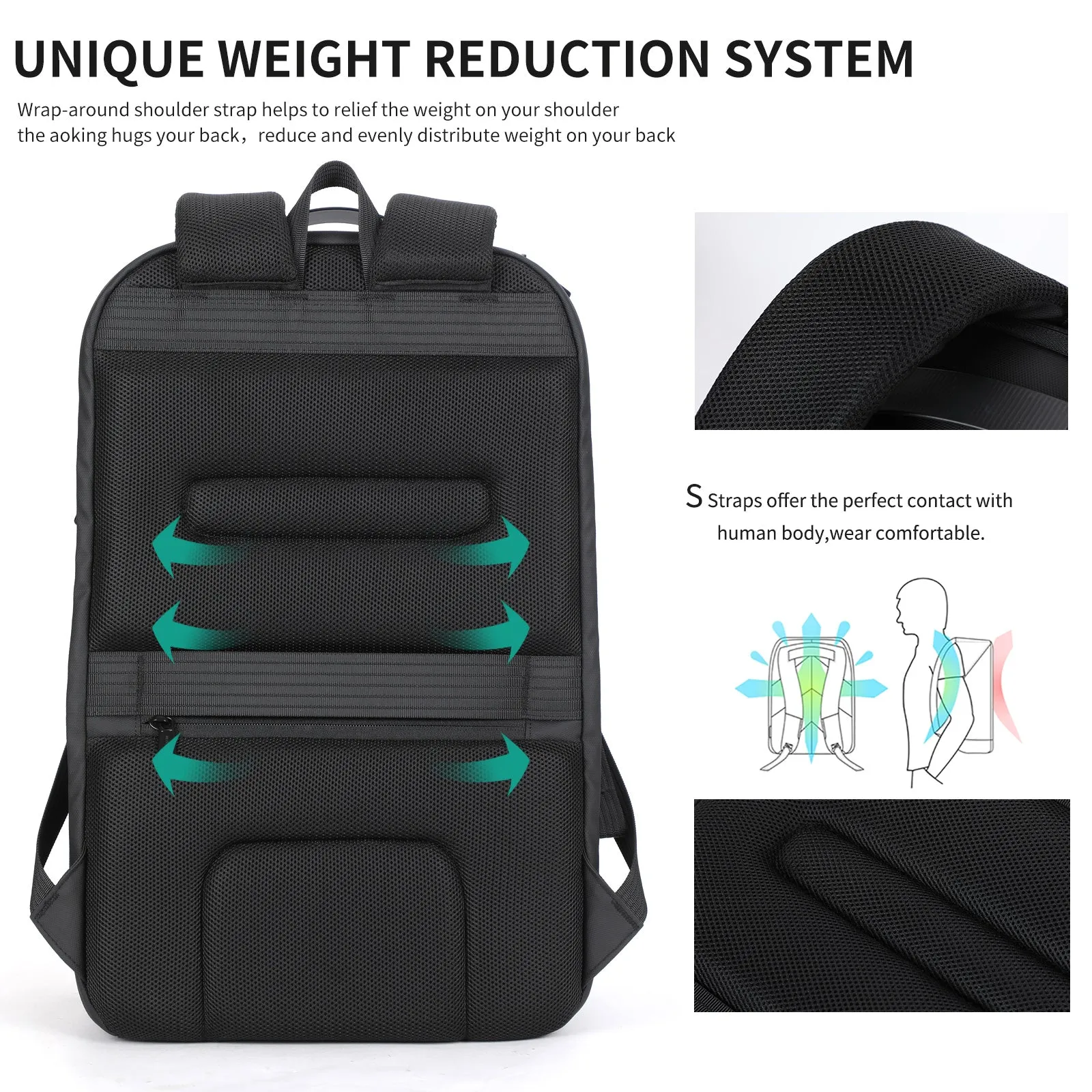 Aoking Fashion Backpack Laptop Business Backpack SN4006