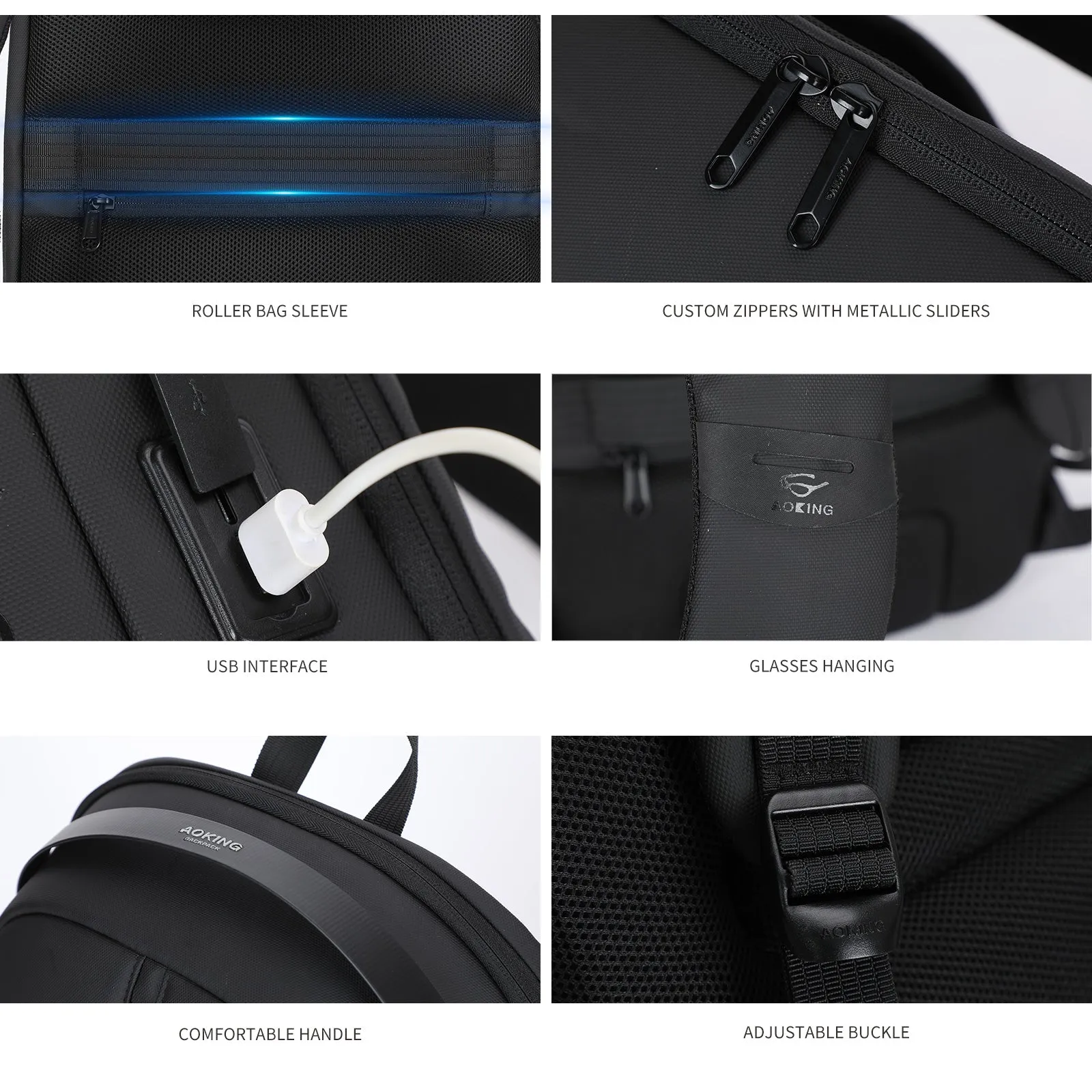 Aoking Fashion Backpack Laptop Business Backpack SN4006