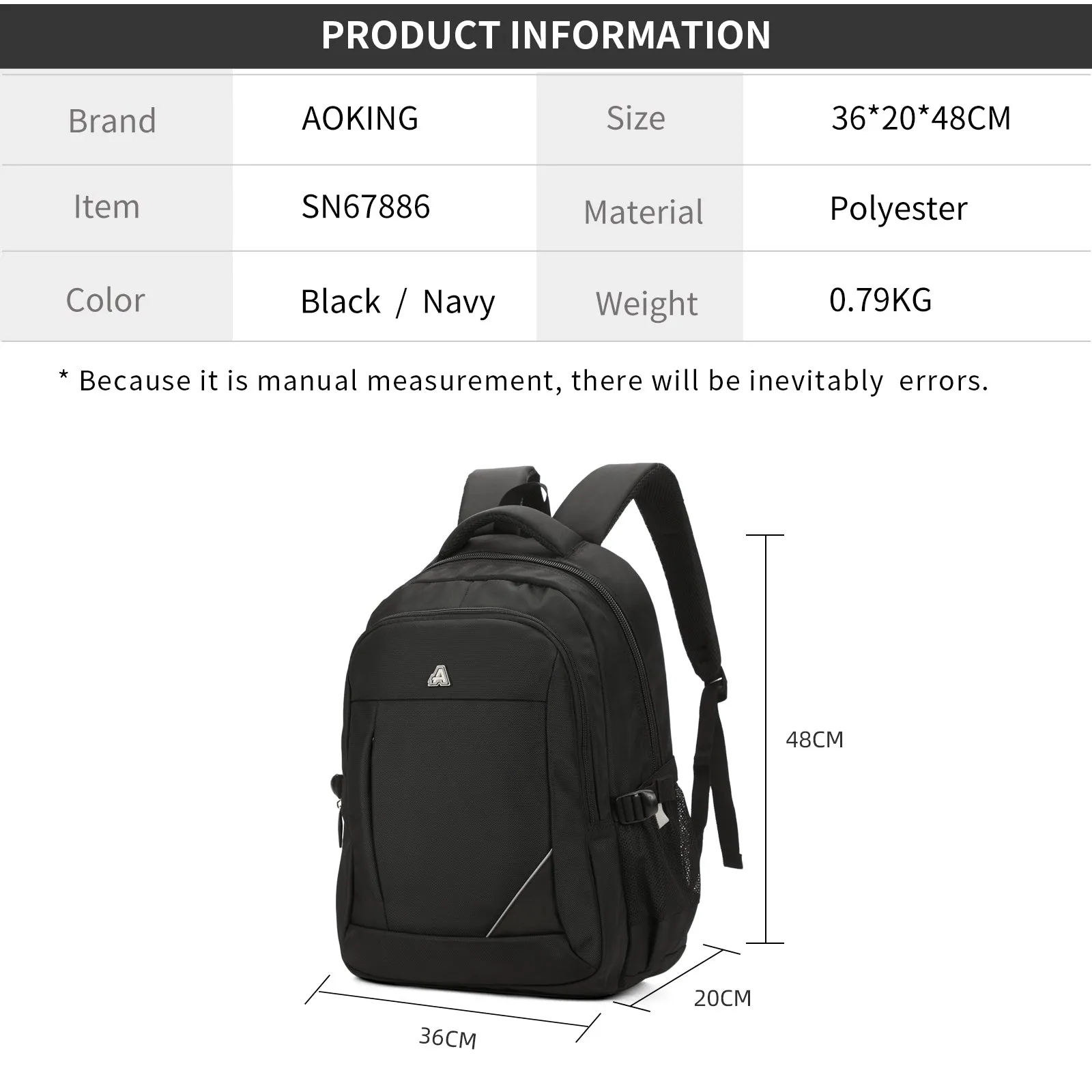 Aoking Fashion Laptop Business Backpack SN67886