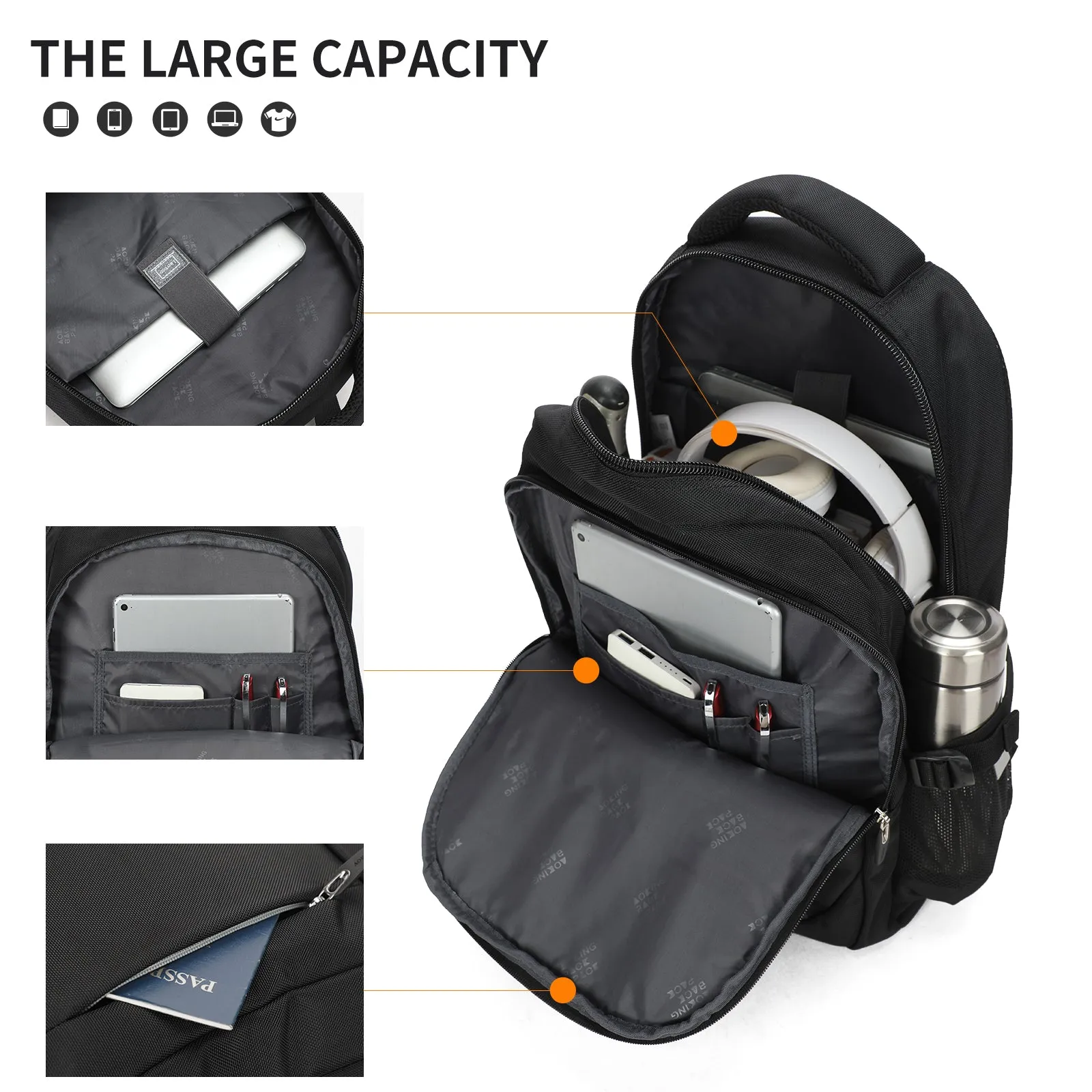 Aoking Fashion Laptop Business Backpack SN67886
