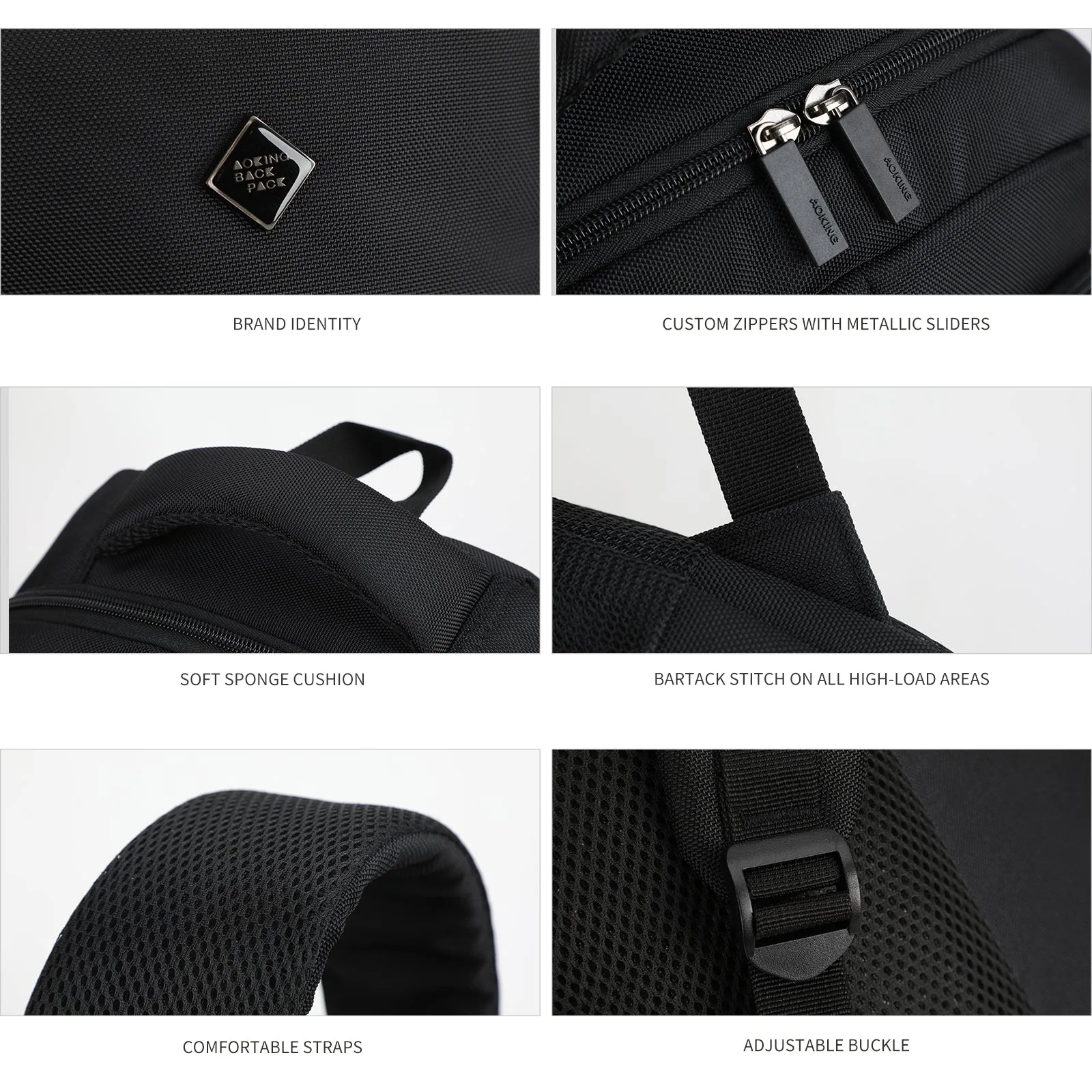 Aoking Fashion Laptop Business Backpack SN86096