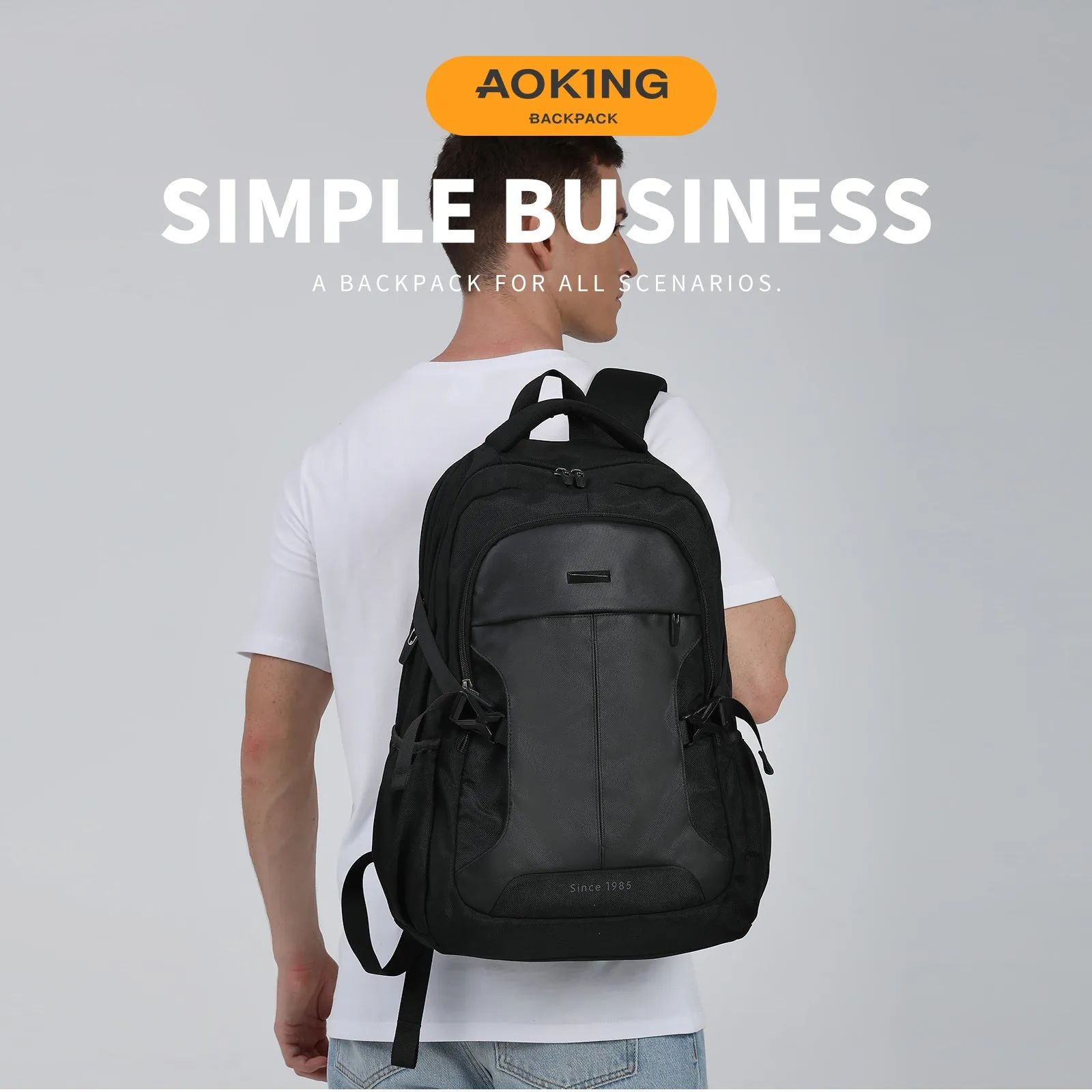 Aoking Large Capacity Laptop Business Backpack SN67732-A