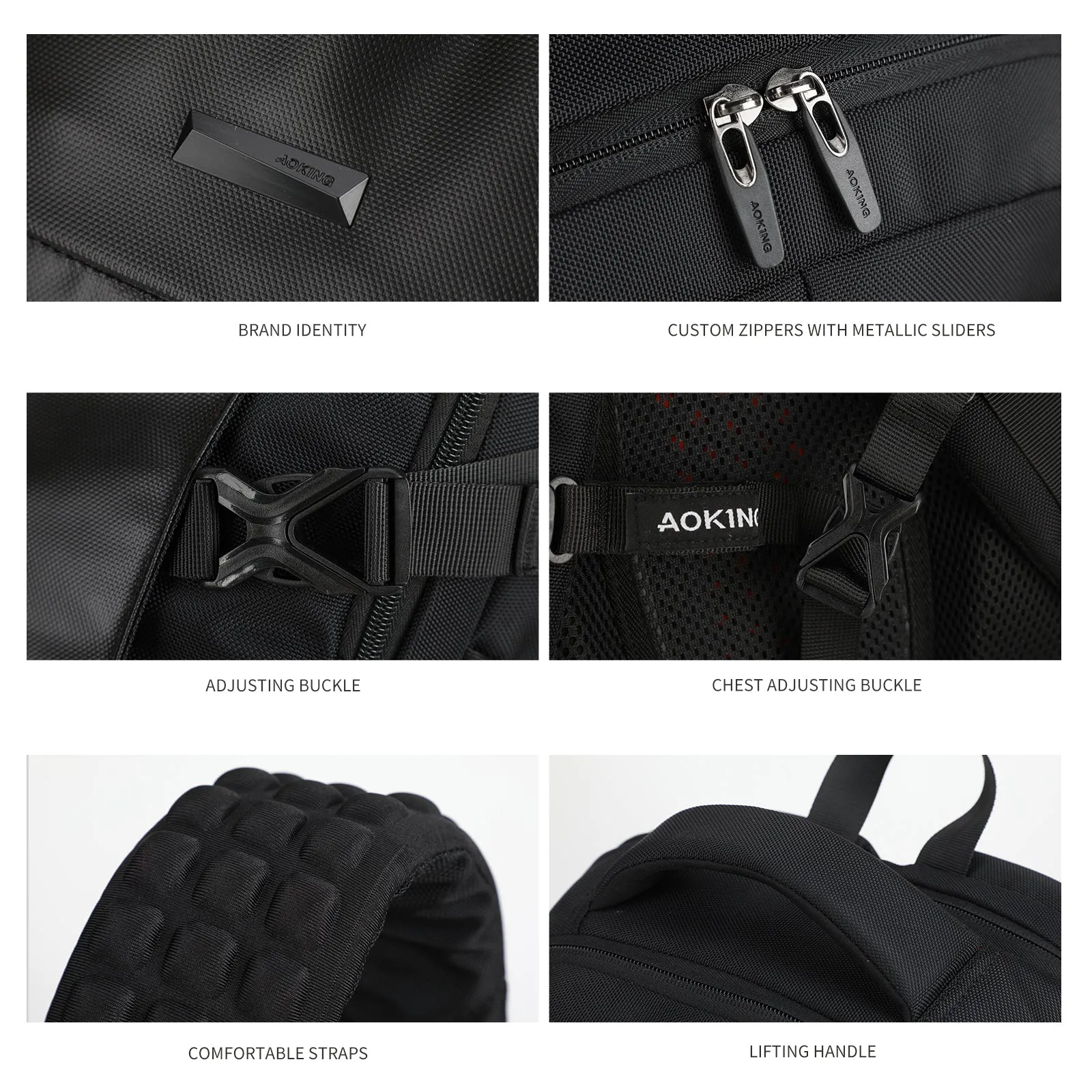 Aoking Large Capacity Laptop Business Backpack SN67732-A
