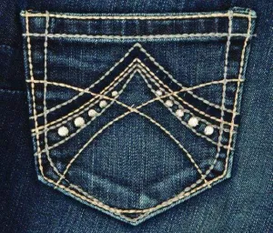 Ariat Womens REAL Mid Rise Boot Cut Jeans Spitfire