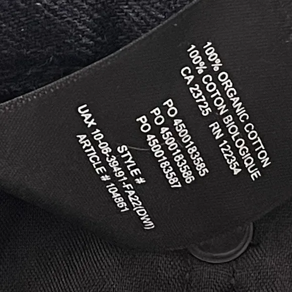 Aritzia Denim Forum Dillon High Rise Slim Jeans 30 Black Button Fly Rigid Denim