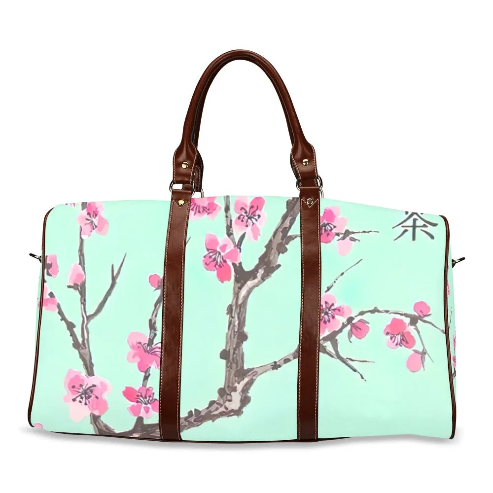 Arizona Green Tea Pattern Travel Bag (Brown)