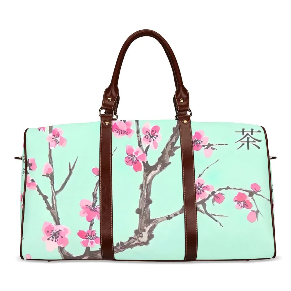Arizona Green Tea Pattern Travel Bag (Brown)