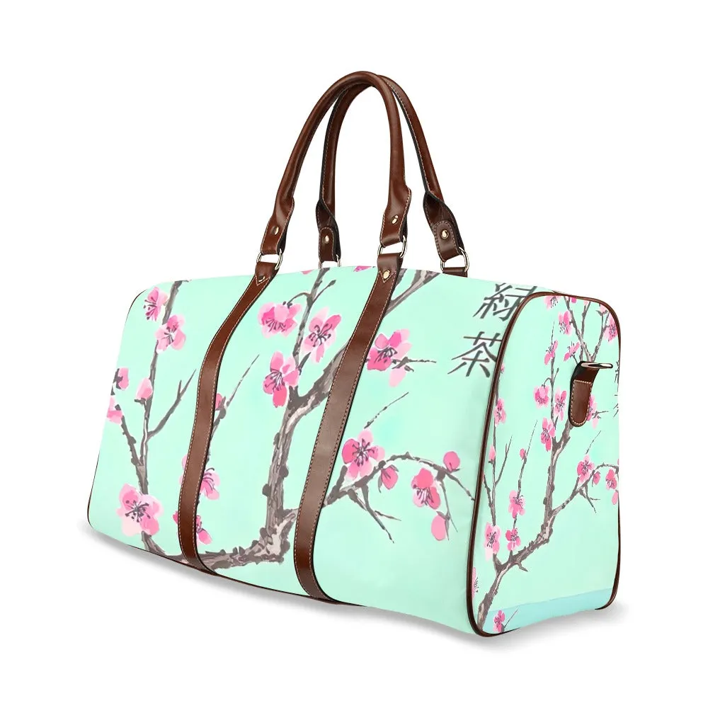 Arizona Green Tea Pattern Travel Bag (Brown)