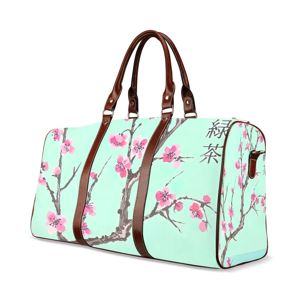 Arizona Green Tea Pattern Travel Bag (Brown)