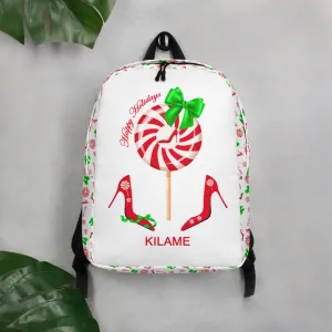 Backpack Riok Peppermint 'Happy Holidays'