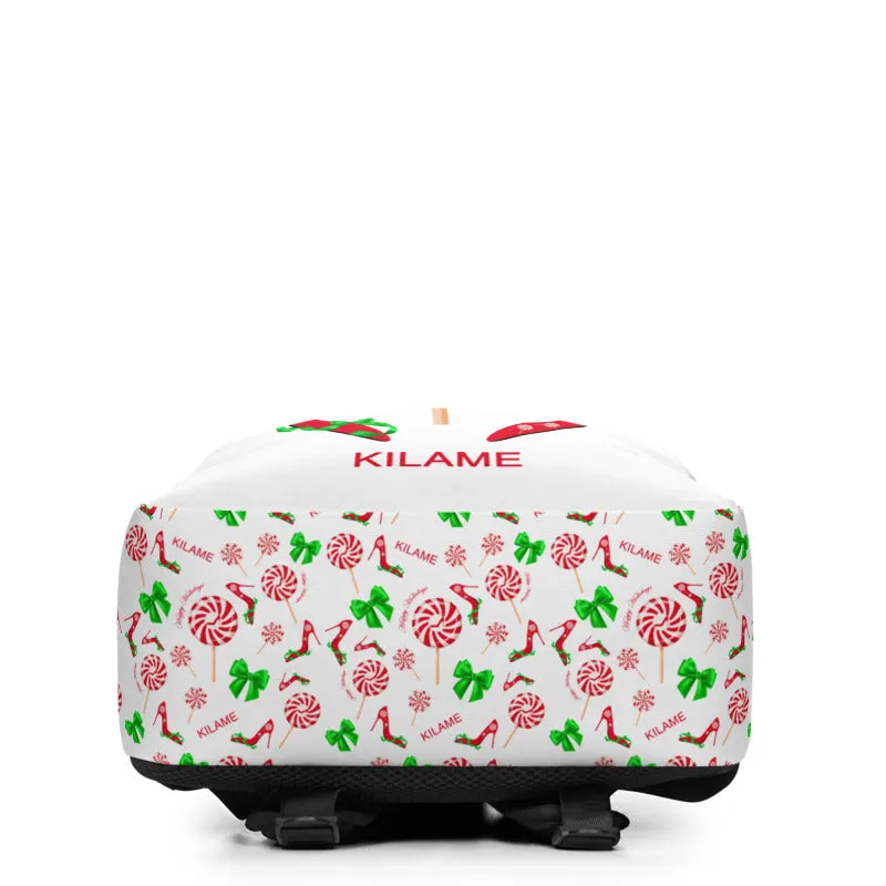 Backpack Riok Peppermint 'Happy Holidays'