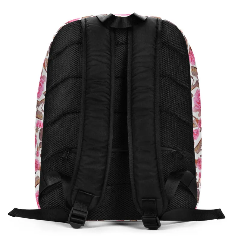 Backpack 'Rose pink flower'