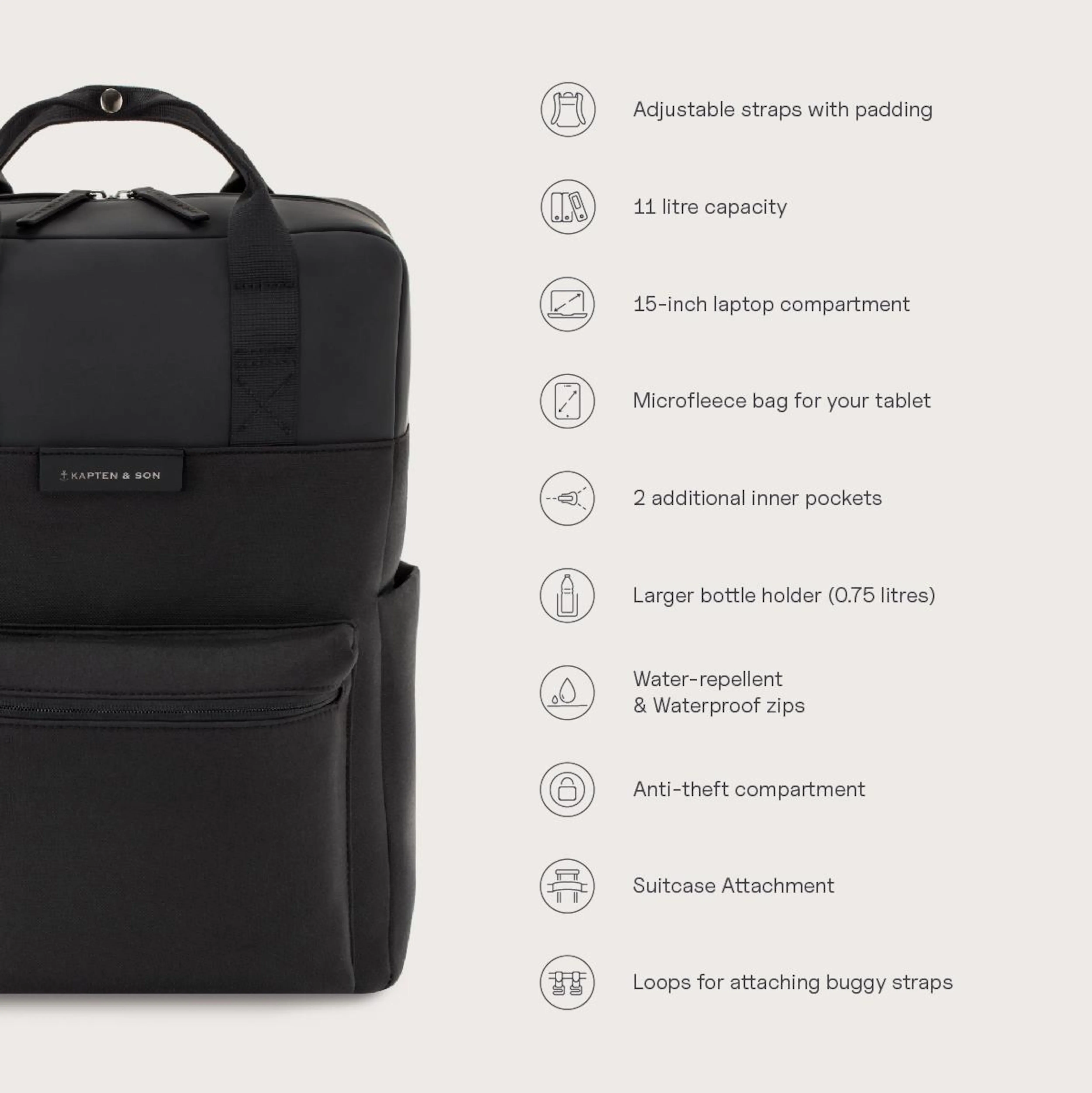 Bergen PRO Diaper Backpack Muted Clay