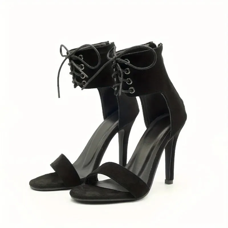 Black Gladiator Sandals For Women