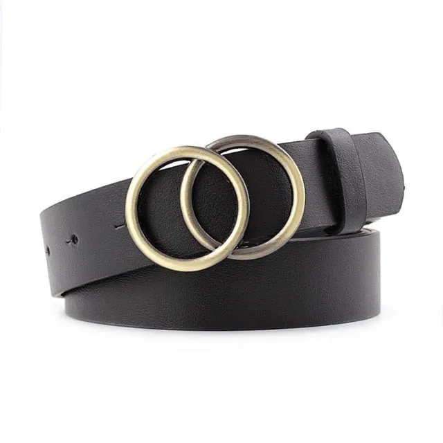 Black Leather Belt Women Metal Heart Buckle Waist Belt Vintage Western Carved Ladies Belt Waistband cinturon mujer