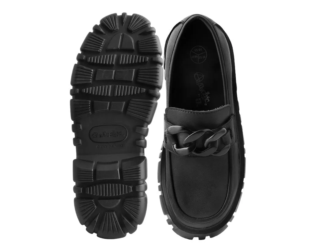 Black TUKskin™ Anarchic Airship Chain Loafer