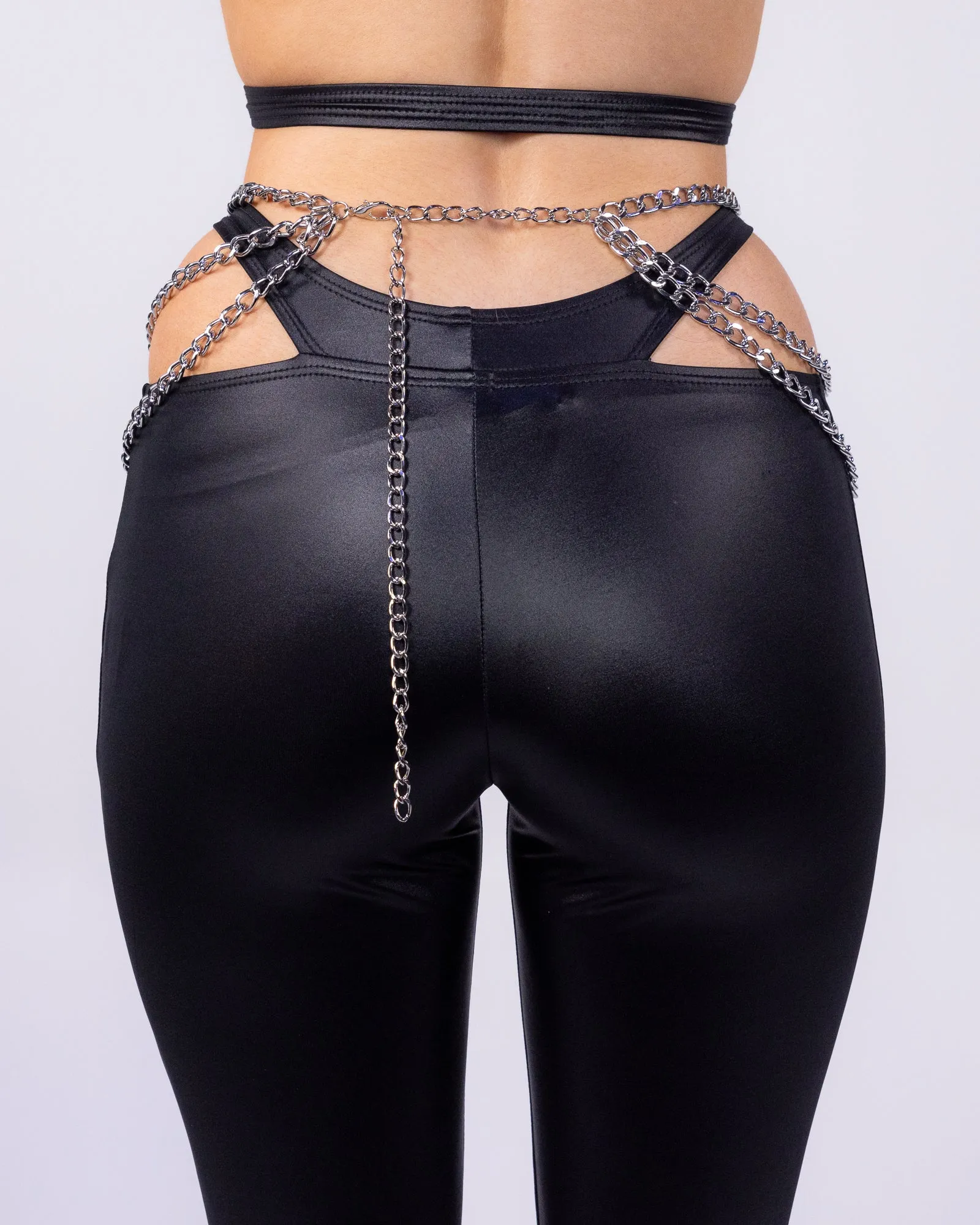 Blessed Silver Cross Unisex Belly Chain