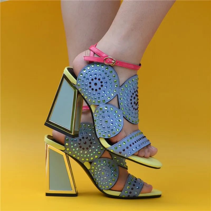 Bling Bling High Heel Sandals Crystal