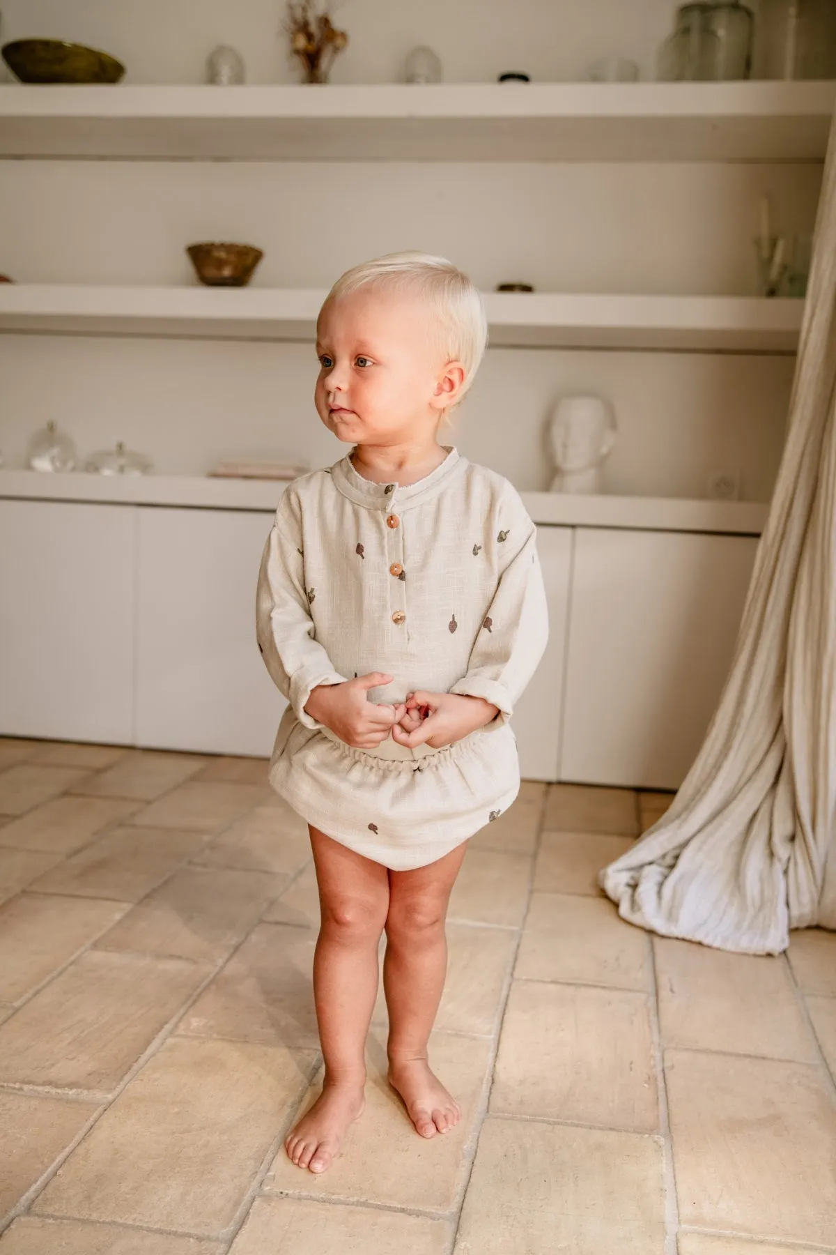 Blouse Olympe Artichauts Gris