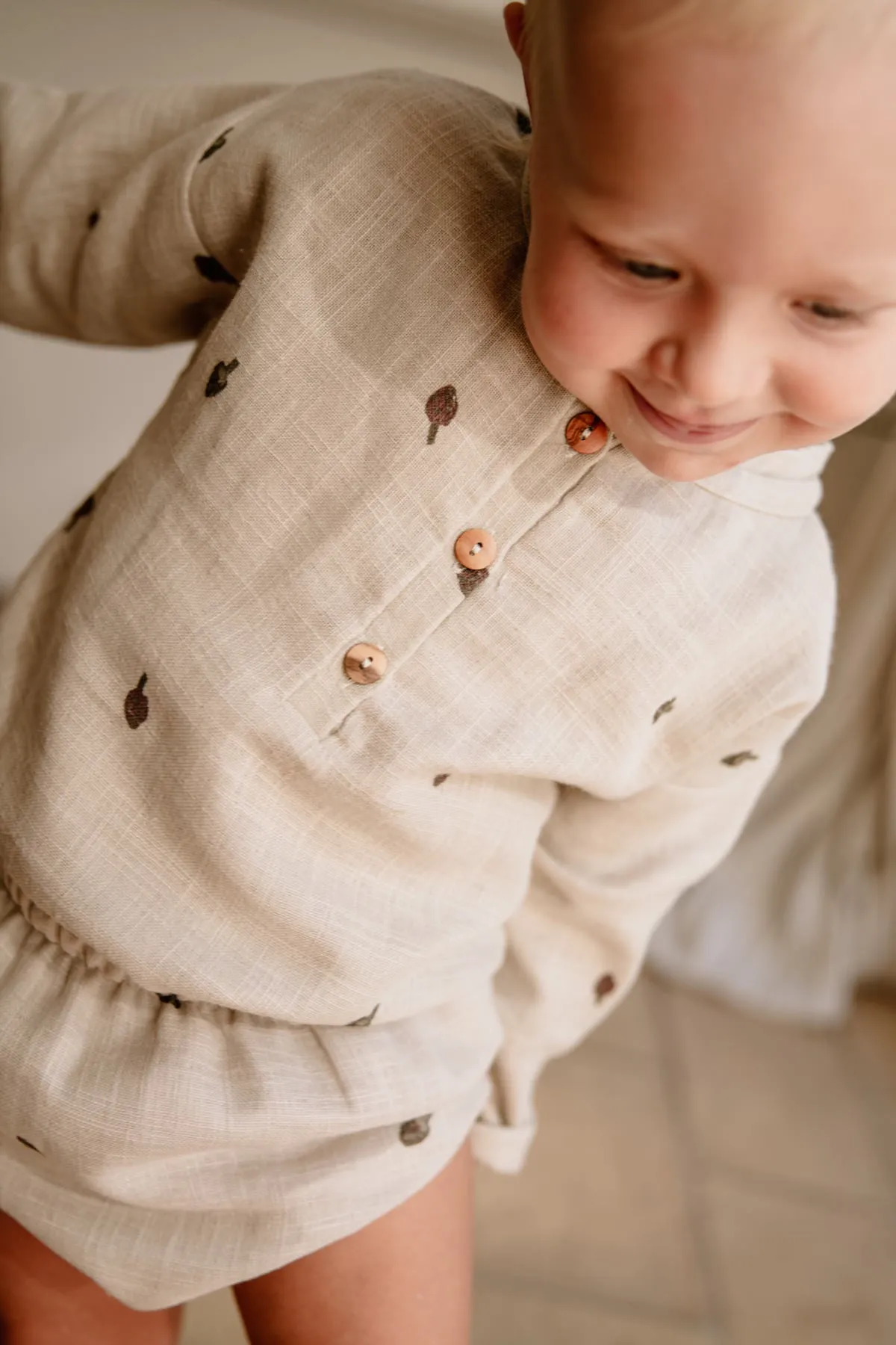 Blouse Olympe Artichauts Gris