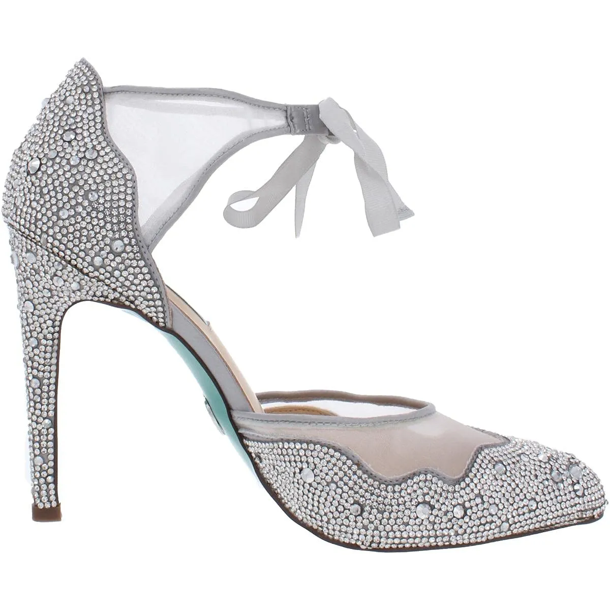 Blue by Betsey Johnson Women's SB-IRIS Pump, Silver, 7 M US