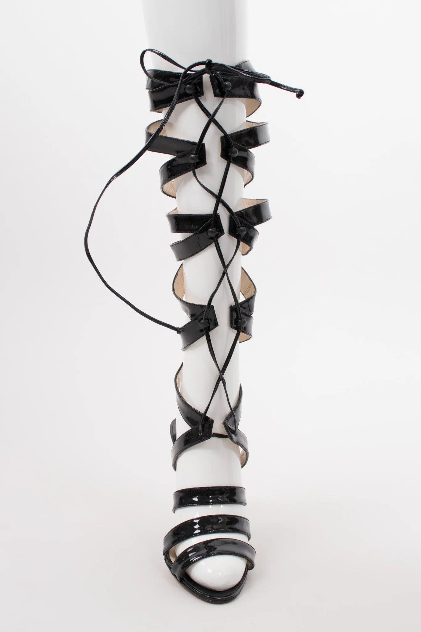 Bondage Gladiator Cage Heels