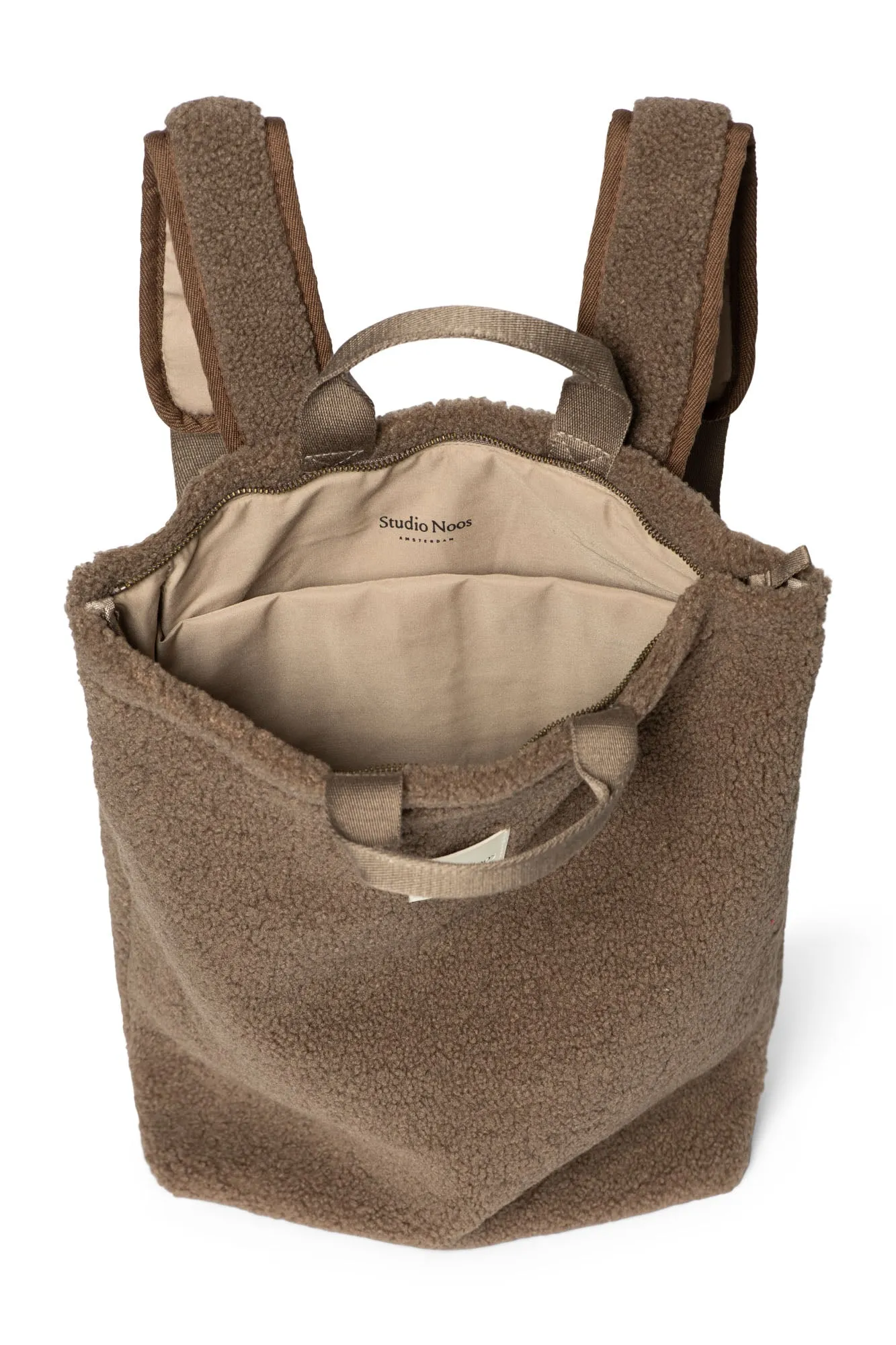 Brauner Teddy Maxi-Rucksack