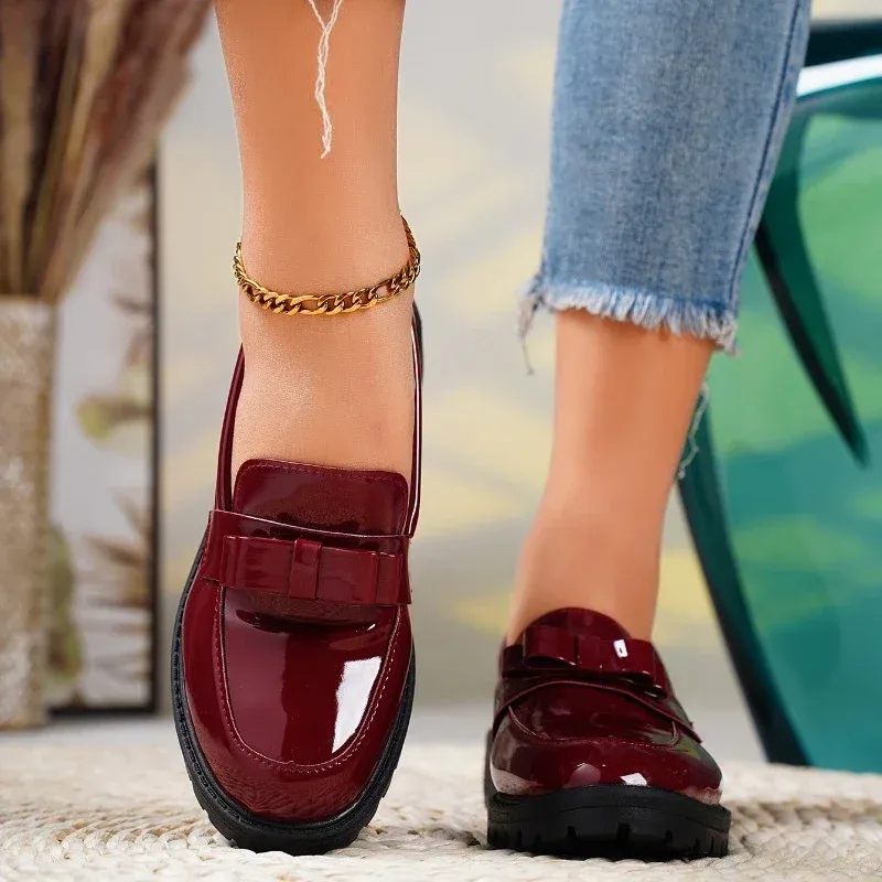 Brooklyn Leather Bow Loafer