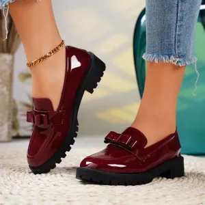 Brooklyn Leather Bow Loafer